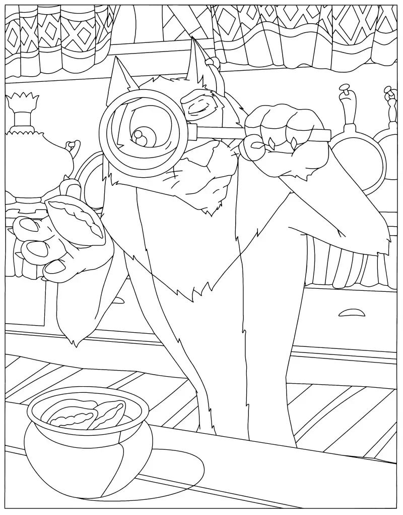 Иван Царевич и серый волк раскраска Жар птица