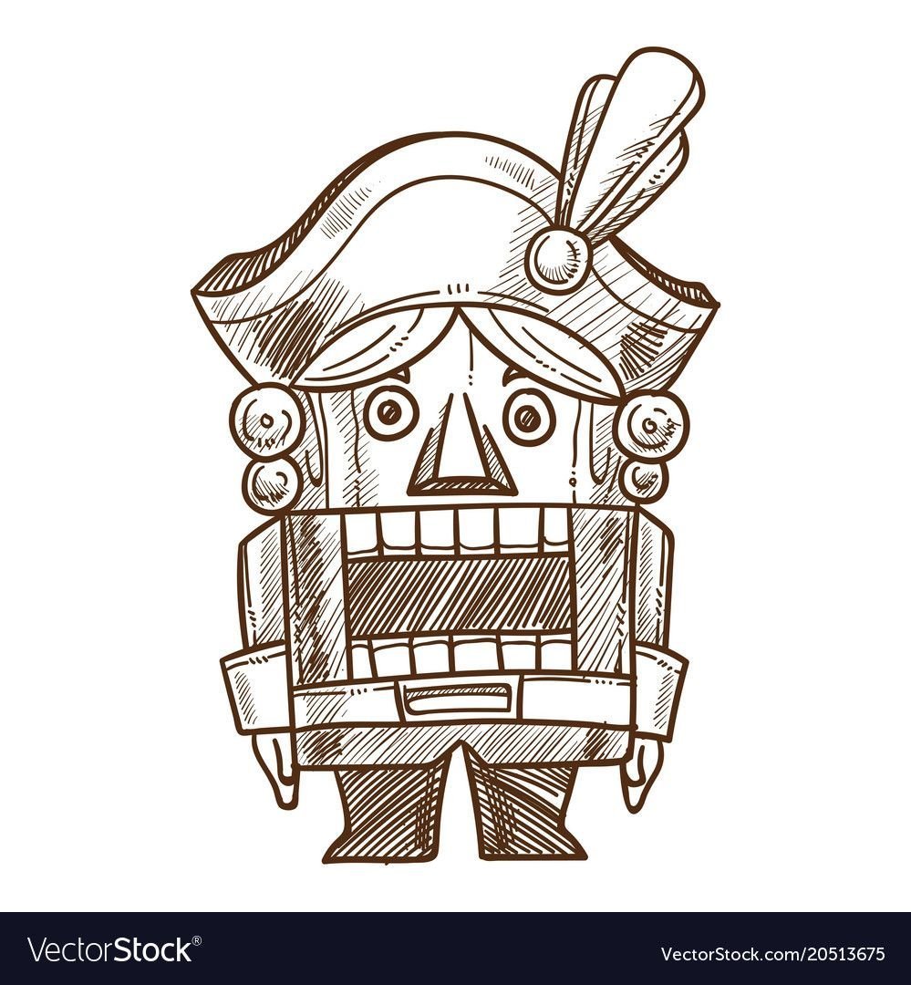 Раскраска антистресс Щелкунчик