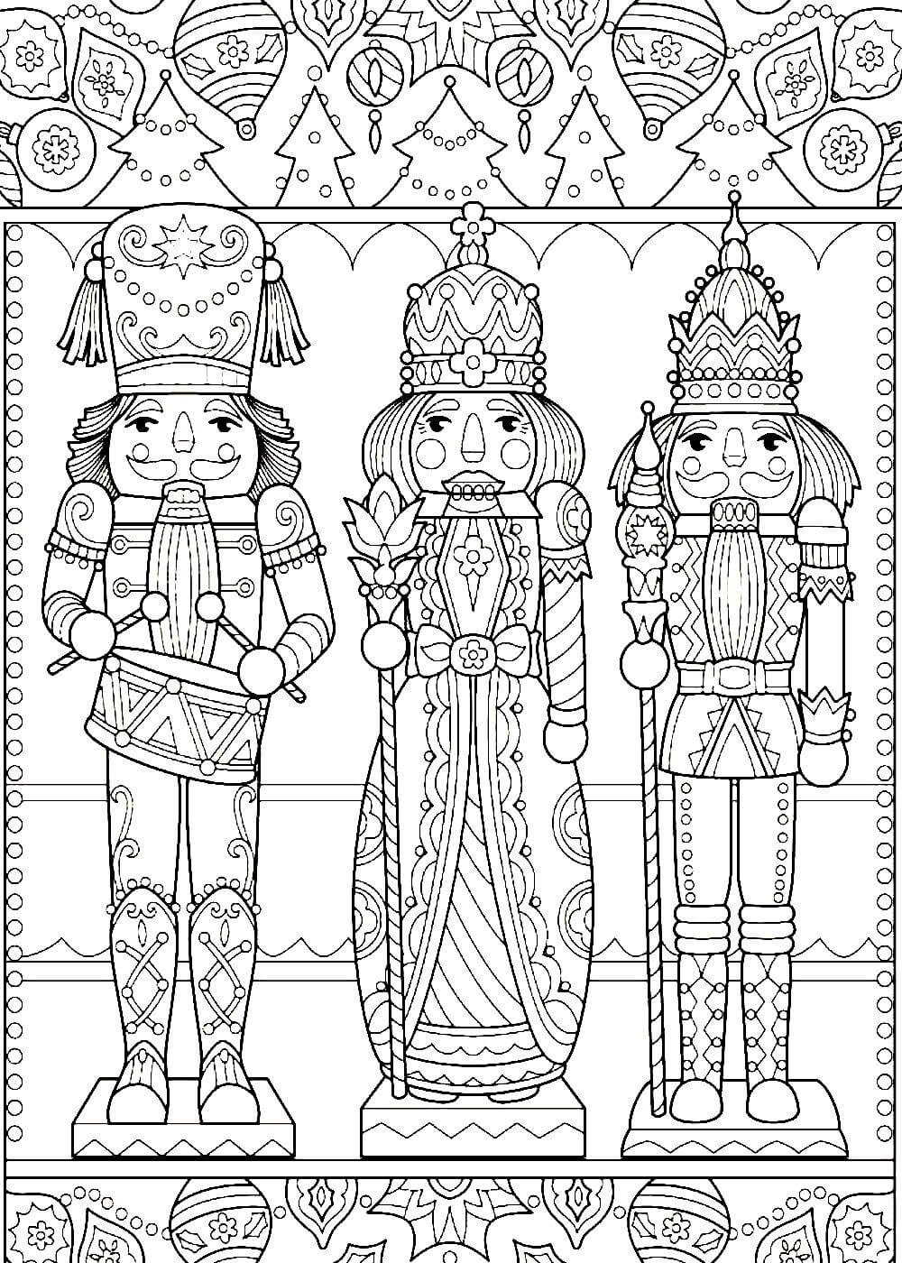 Раскраска принцессы новый год