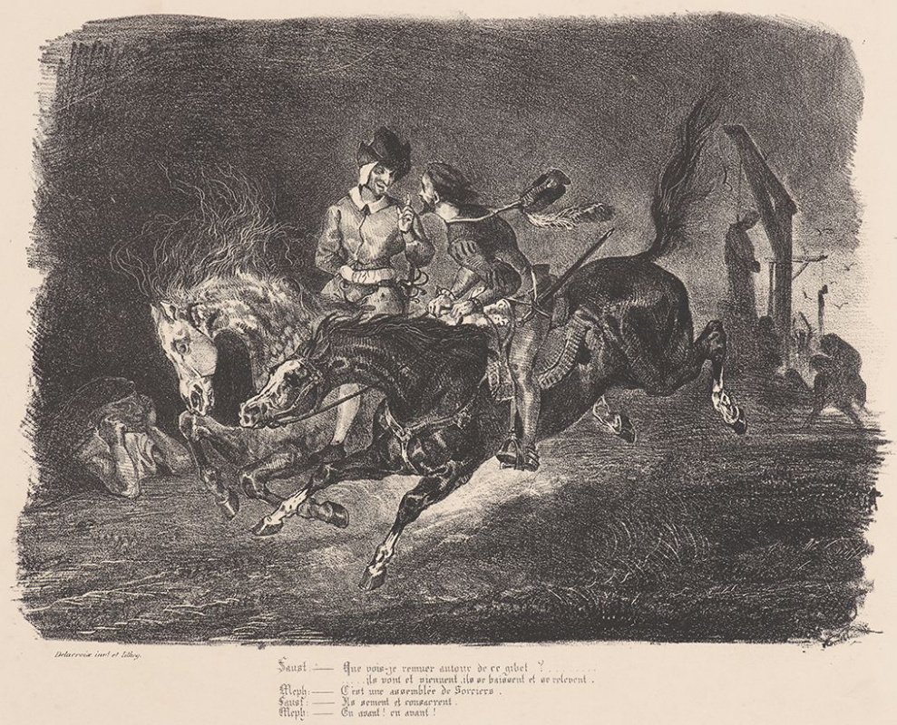 Эжен Делакруа литографии