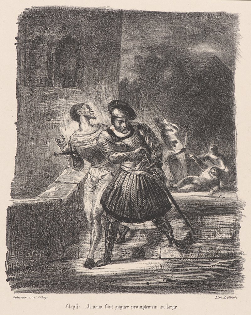 Делакруа литографии к Фаусту