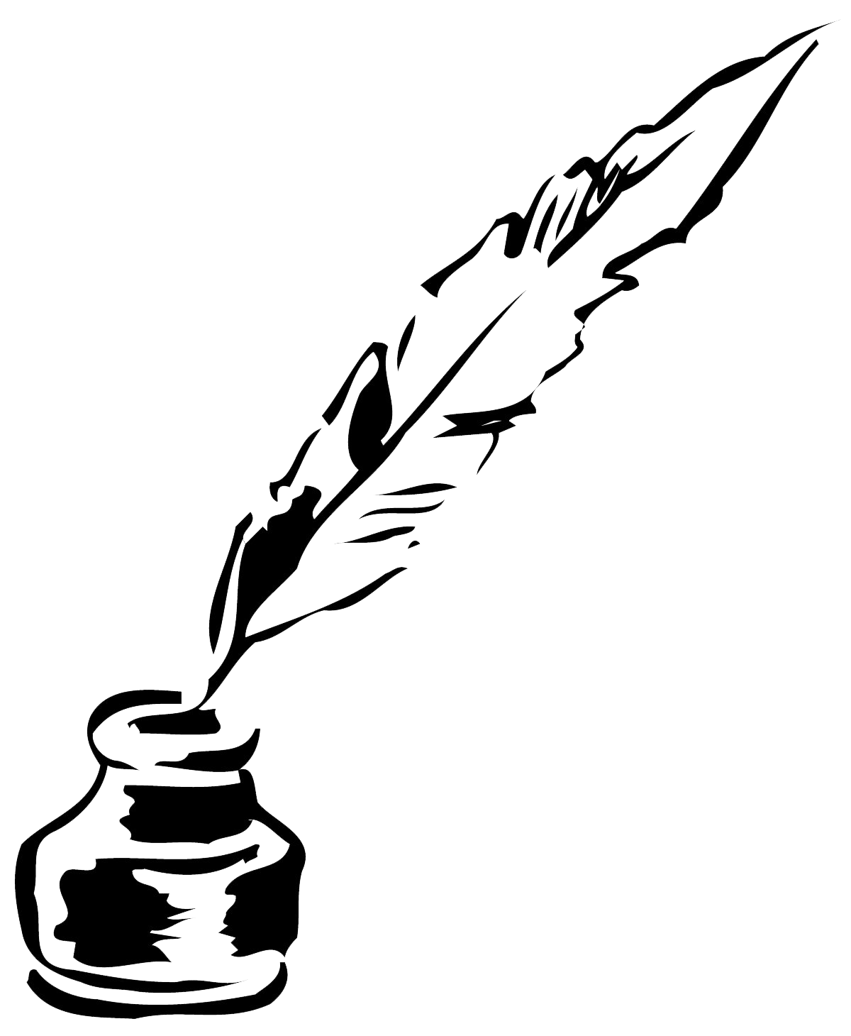 Перо и чернильница