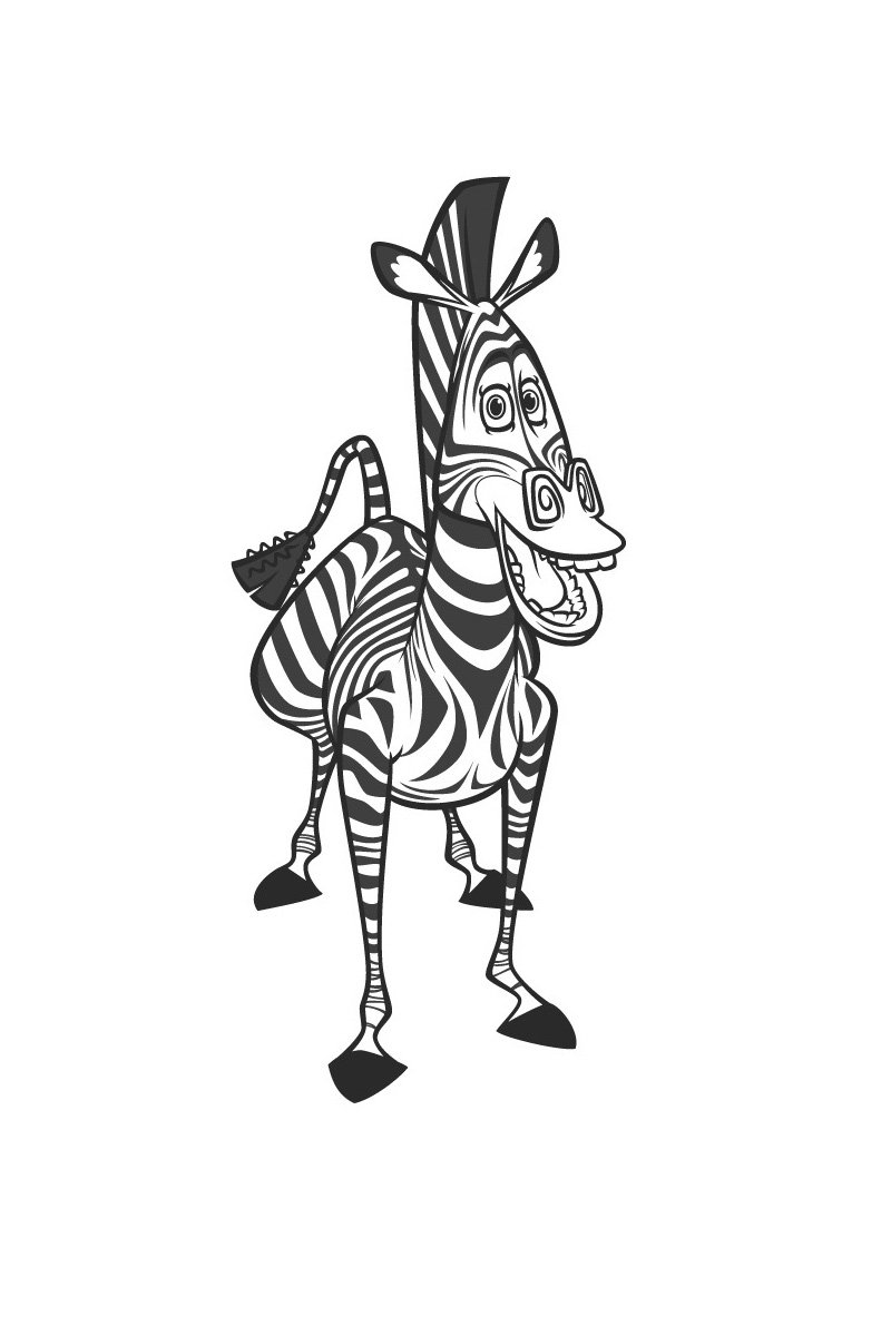 Раскраска антистресс Зебра