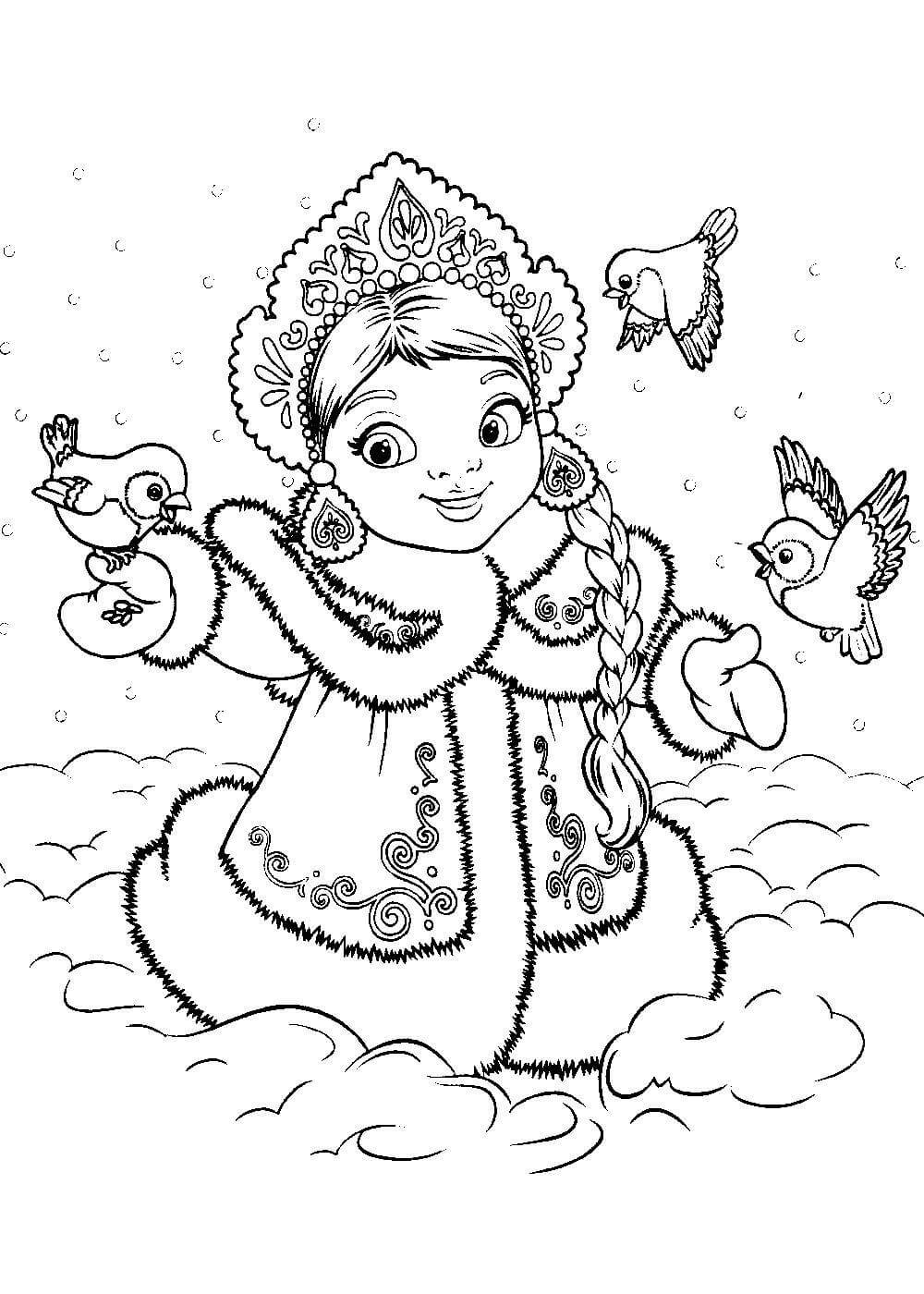 Зимние раскраски для взрослых