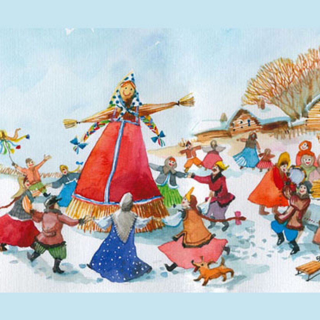 Раскраска зима и Весна