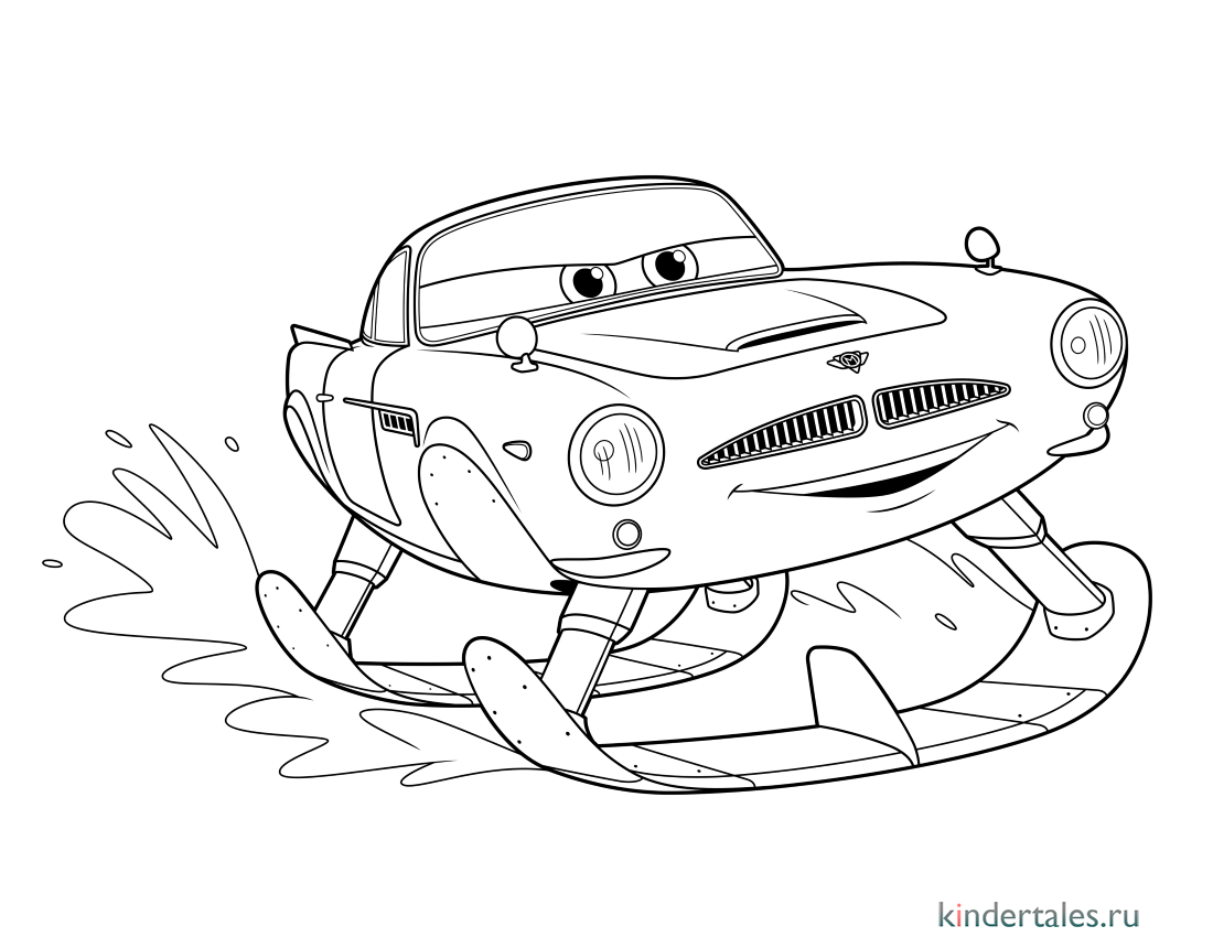 Раскраски Тачки Макс Шнель