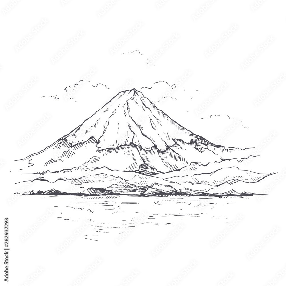 Разукрашки динозавров с вулканом