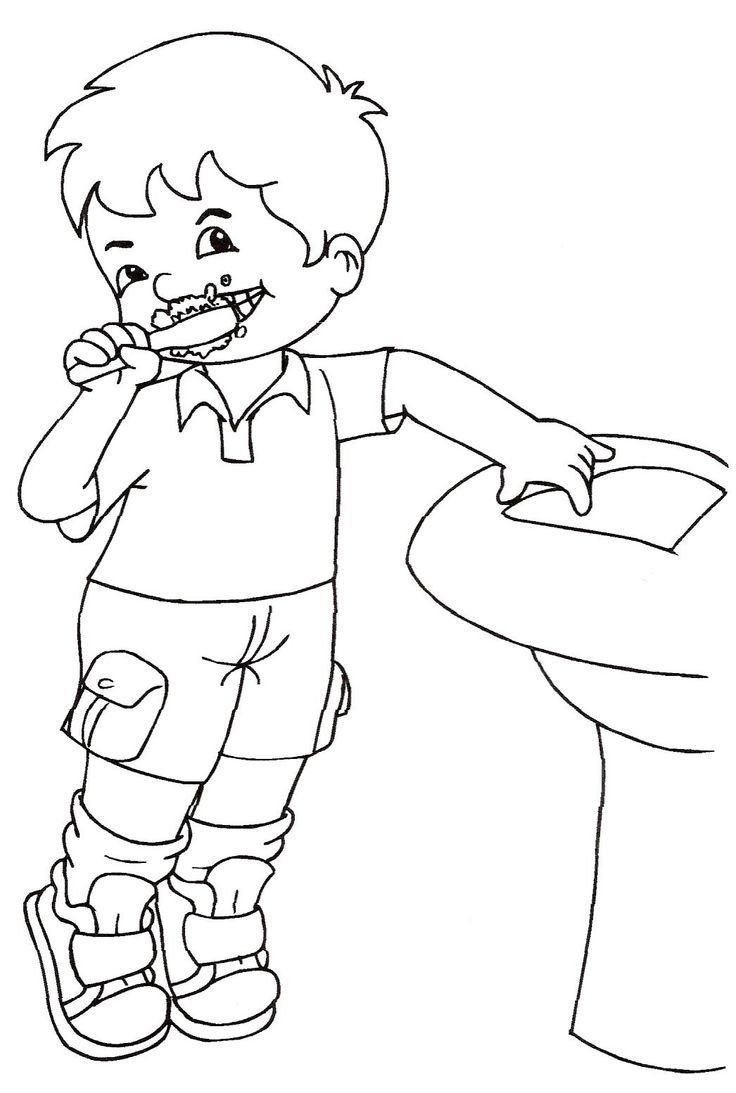 ЗОЖ раскраски для детей