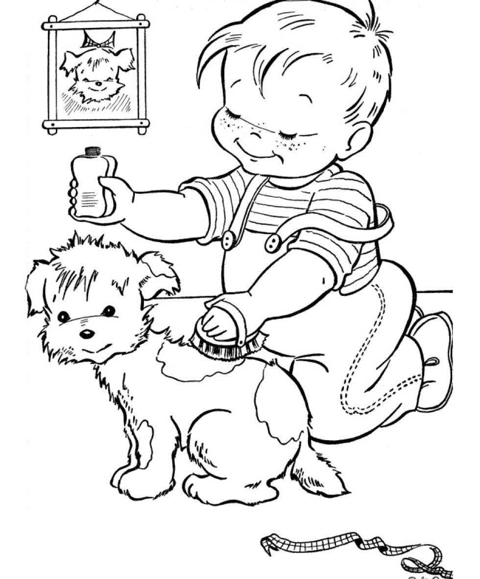 Раскраски для детей животные для детей