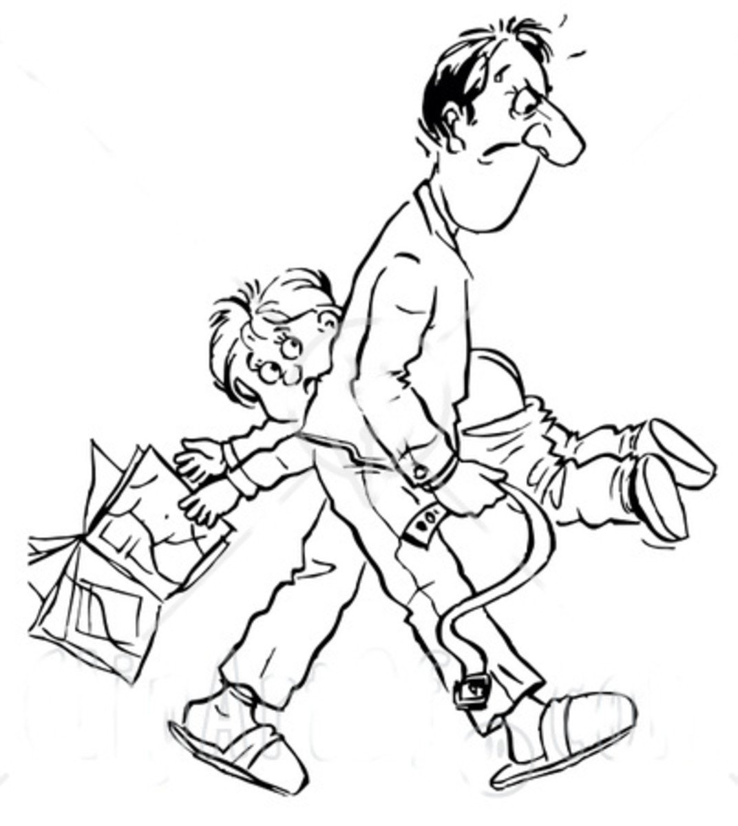 Раскраска наказание детей