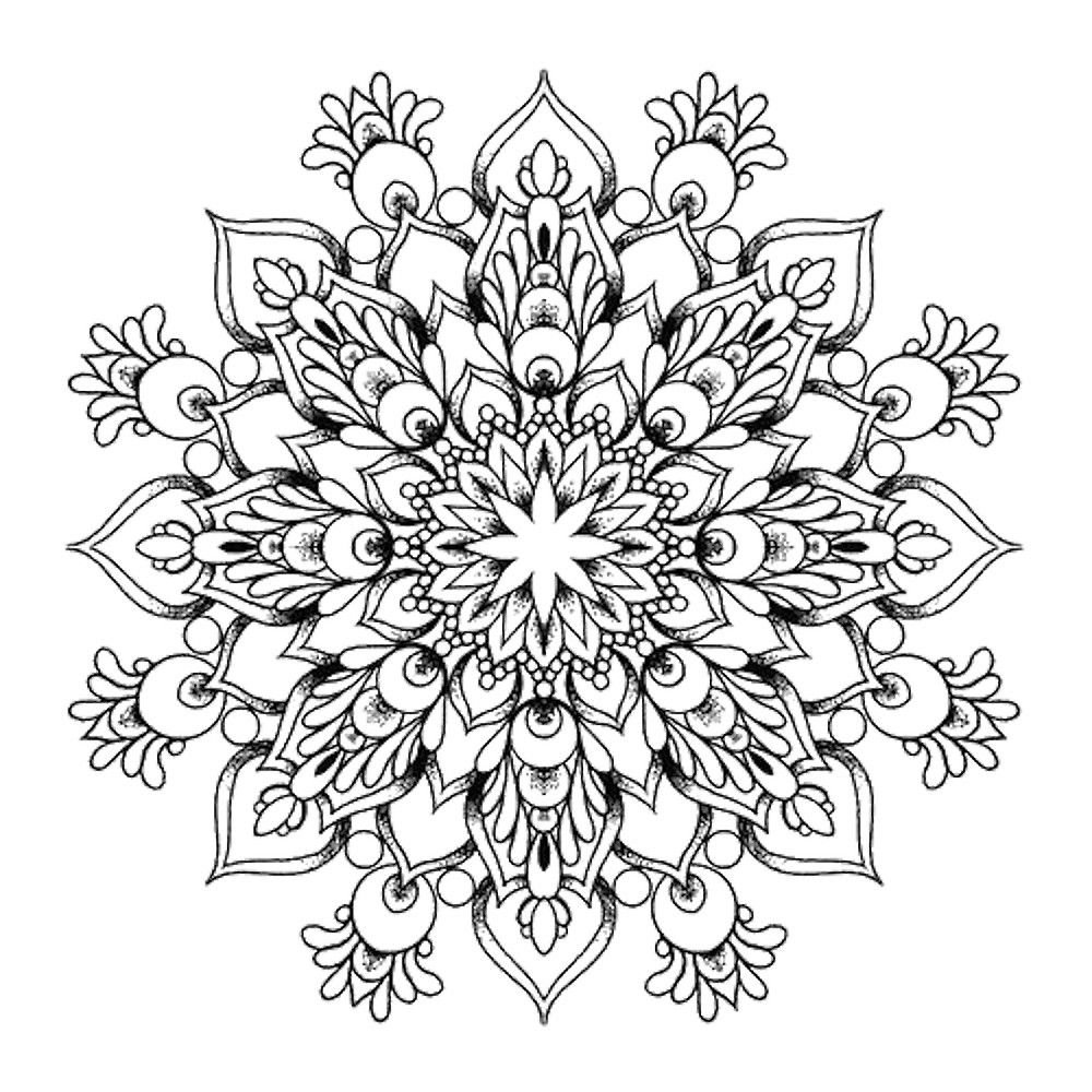 Павлопосадский орнамент раскраска