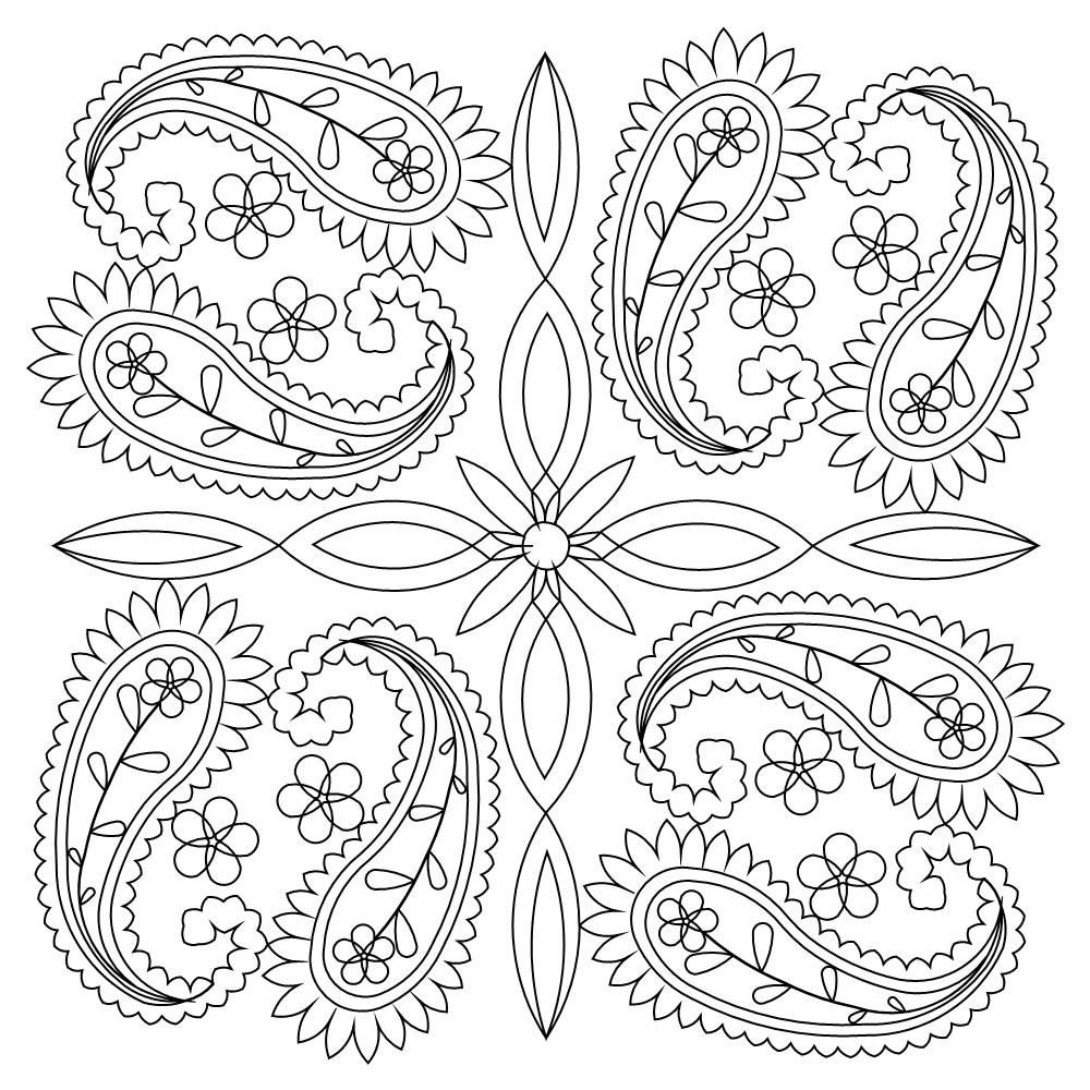 Узор в квадрате для рисования