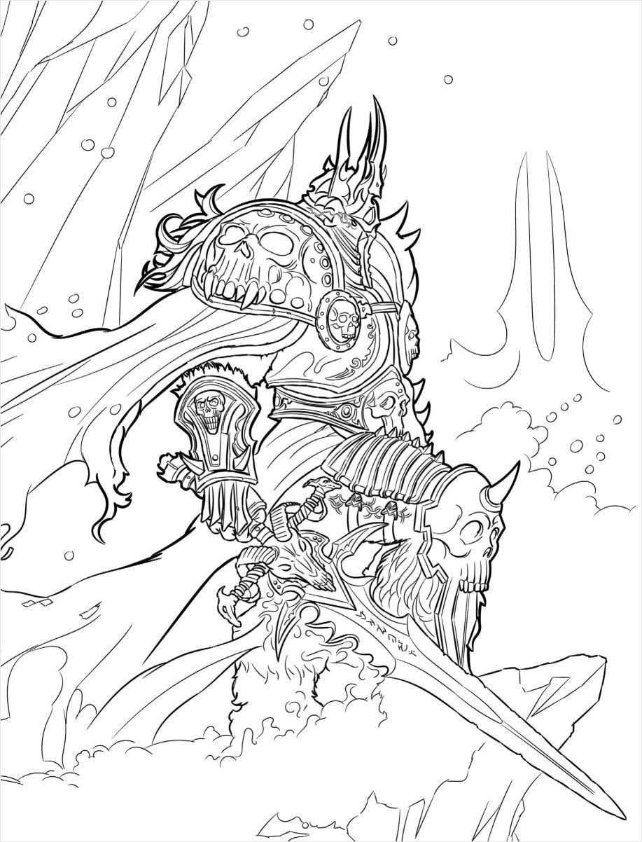 Раскраска варкрафт битва