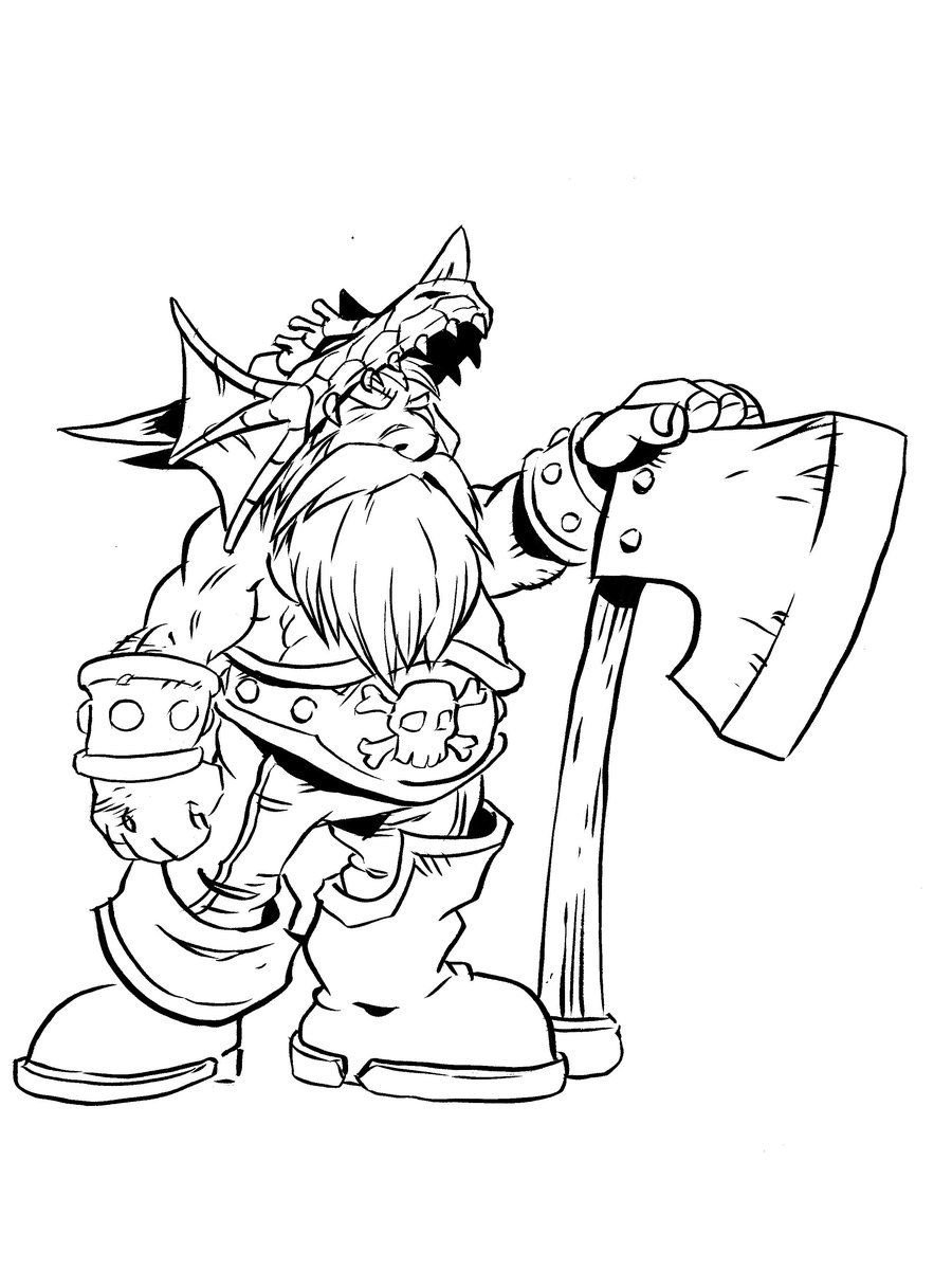 Раскраска ворлд оф варкрафт