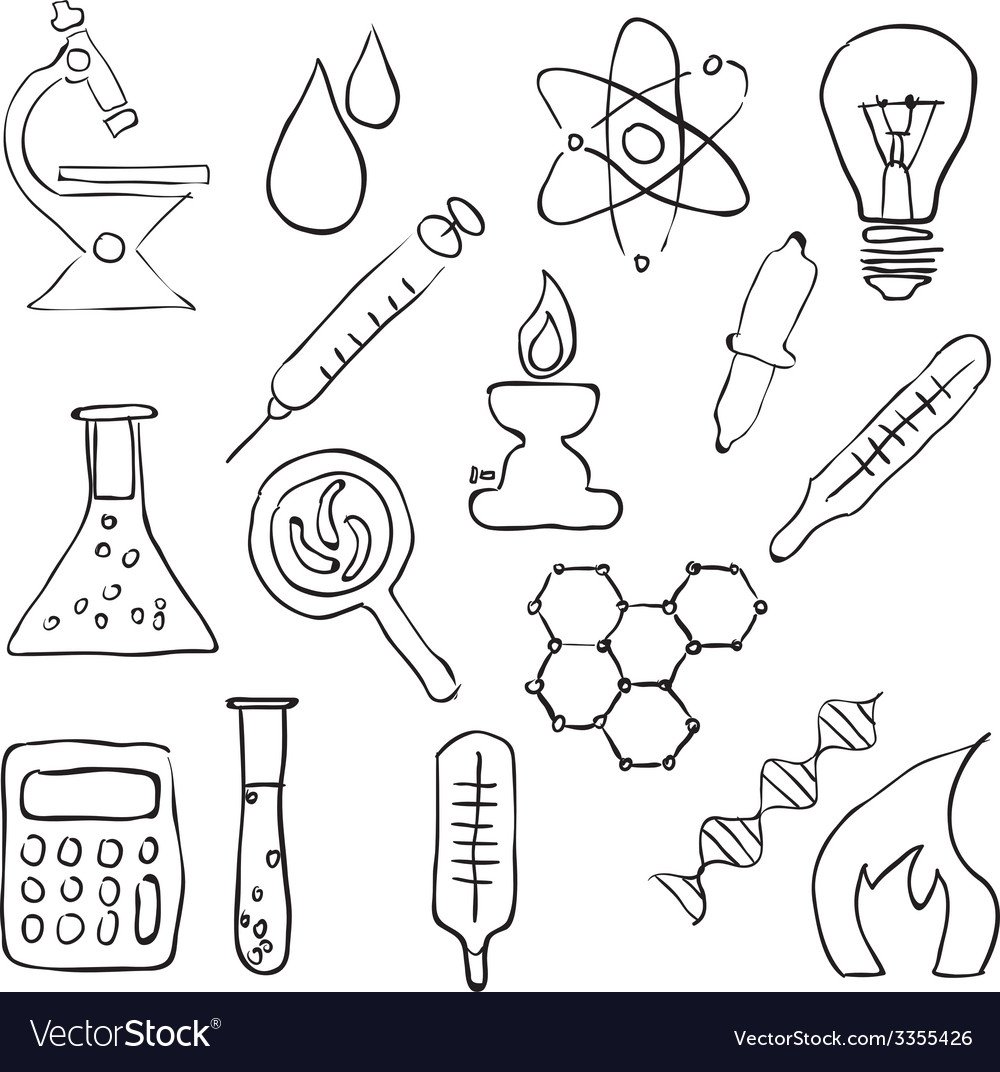 Предметы для экспериментирования на прозрачном фоне