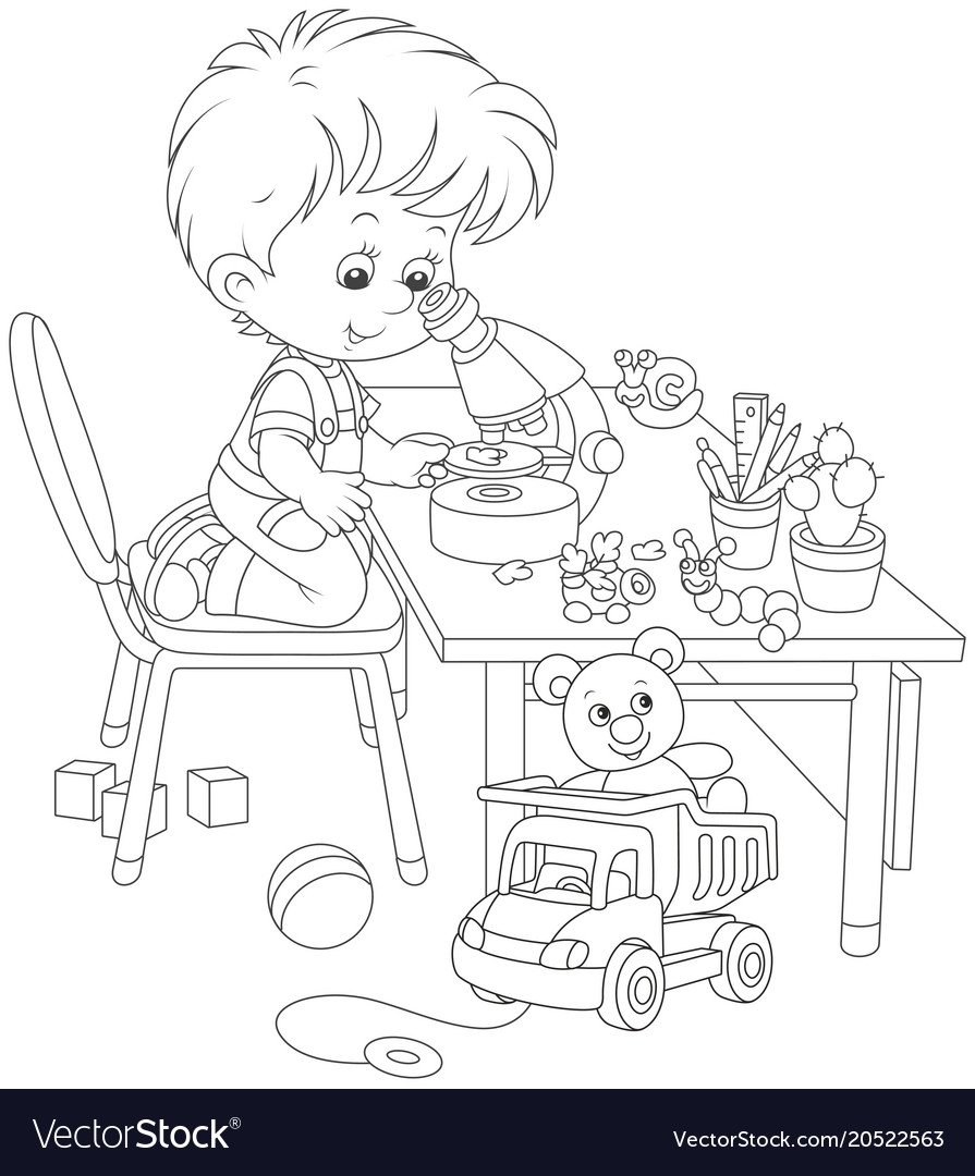 Значок микроскоп бактерии