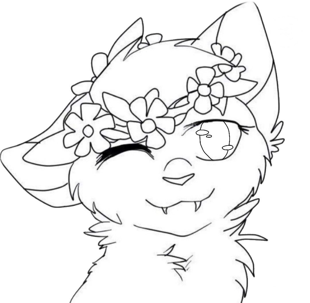 Кот с открытым ртом раскраска