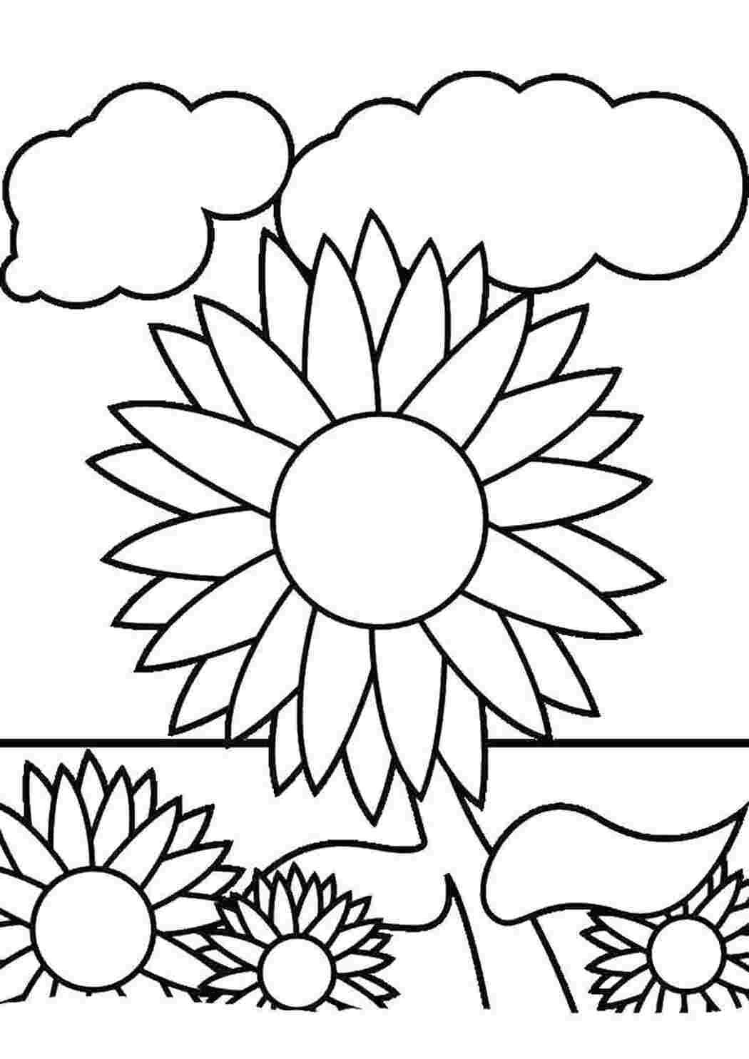 Цветочная Поляна раскраска