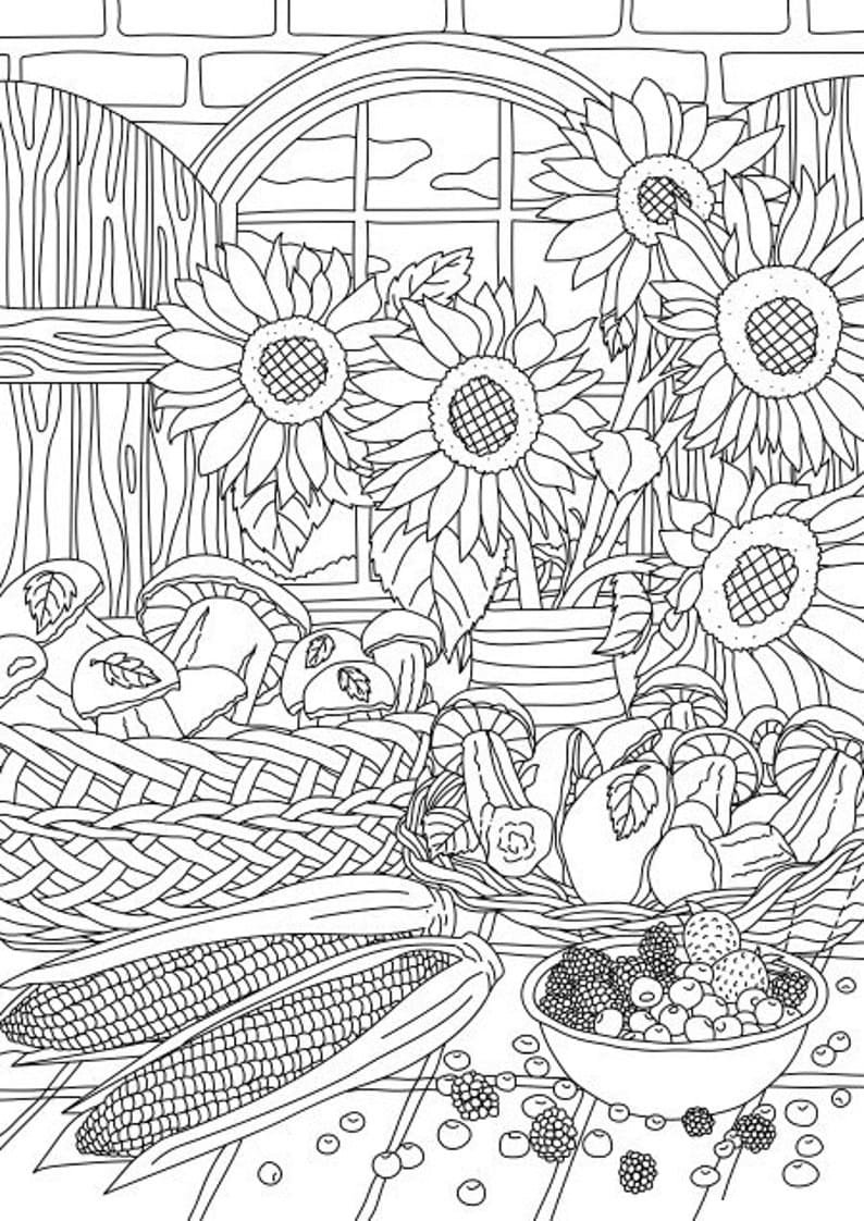 Раскраска природа Кубани