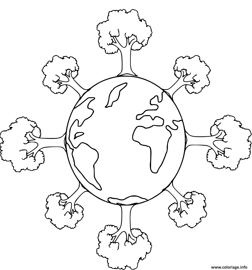 Земля раскраска