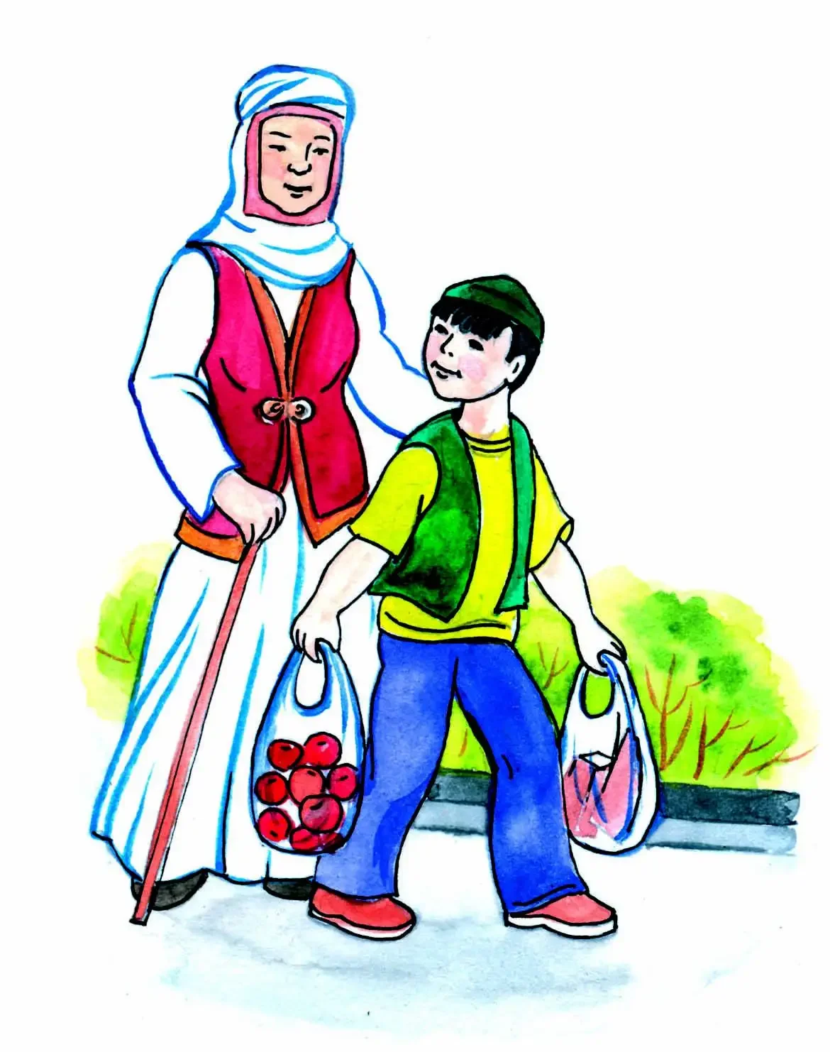 Рисунок мамы трафарет