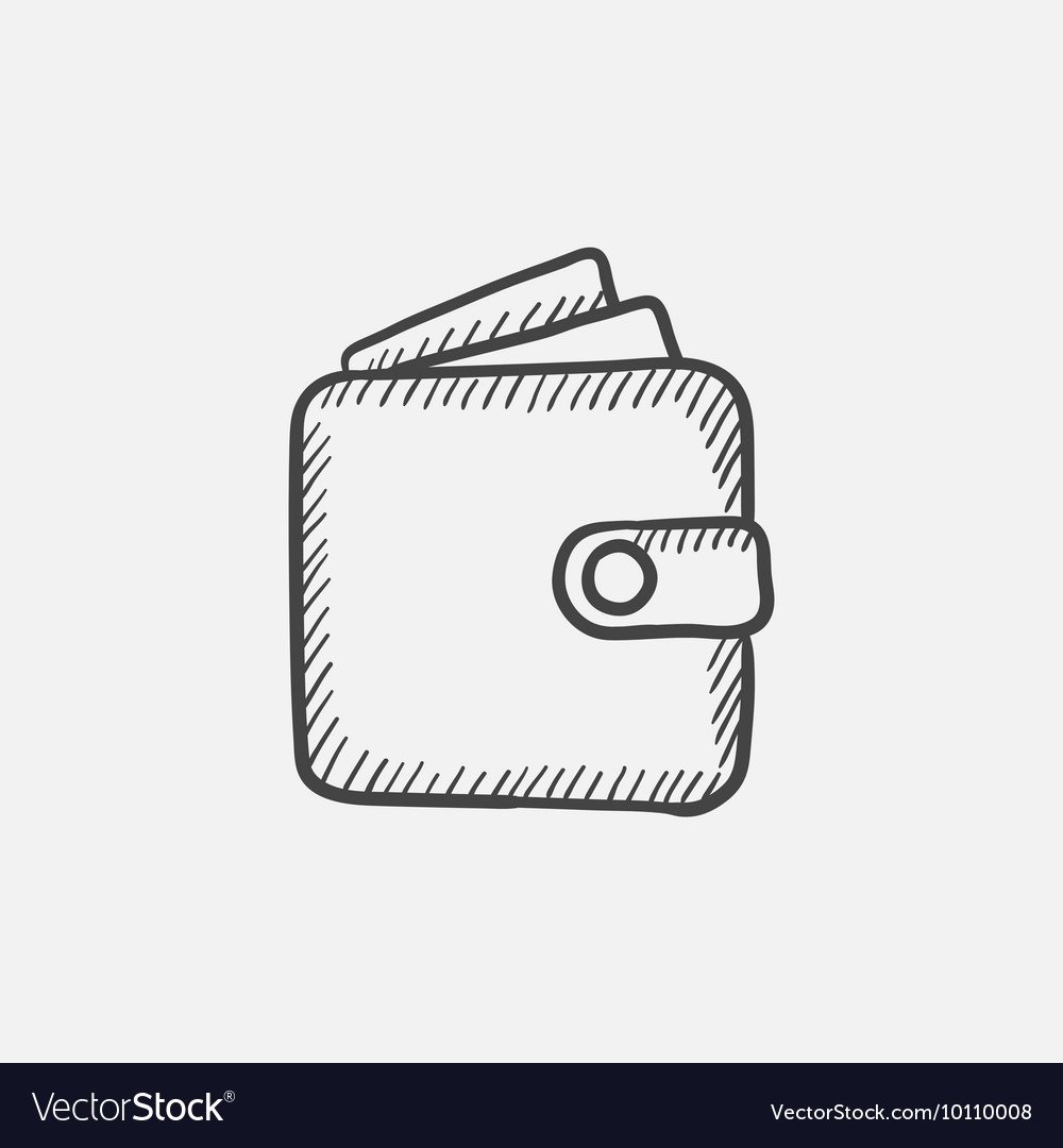 Кошелек черно белый