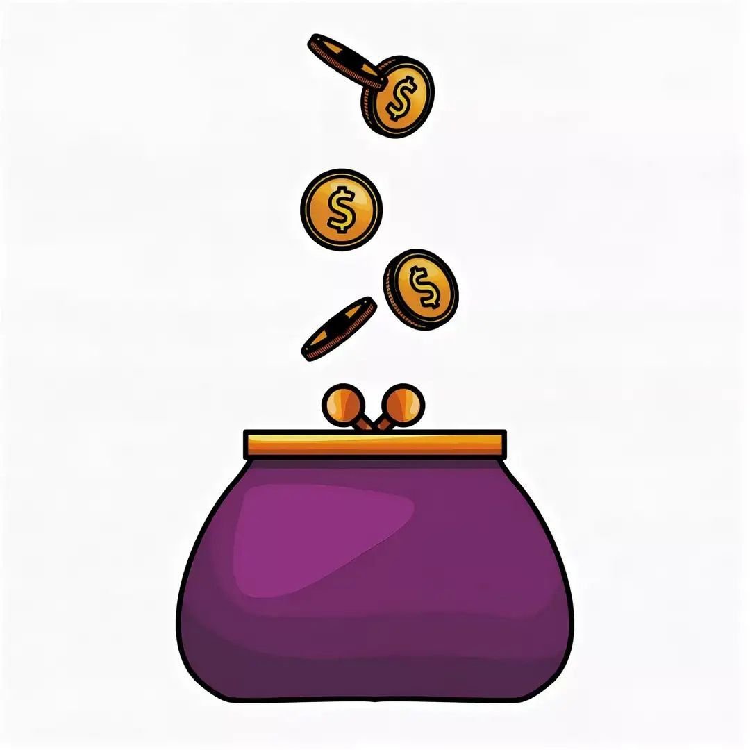 Пиктограмма кошелек Монетка