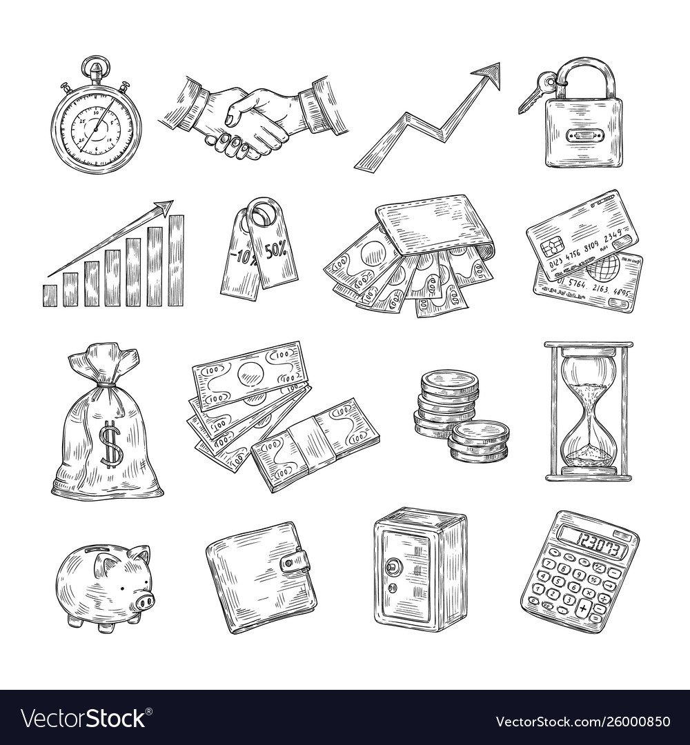 Нарисовать маленькие деньги