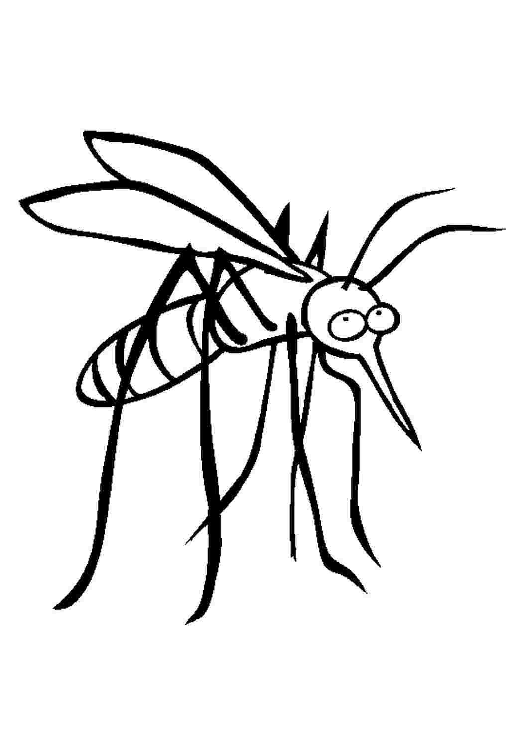 Комар трафарет