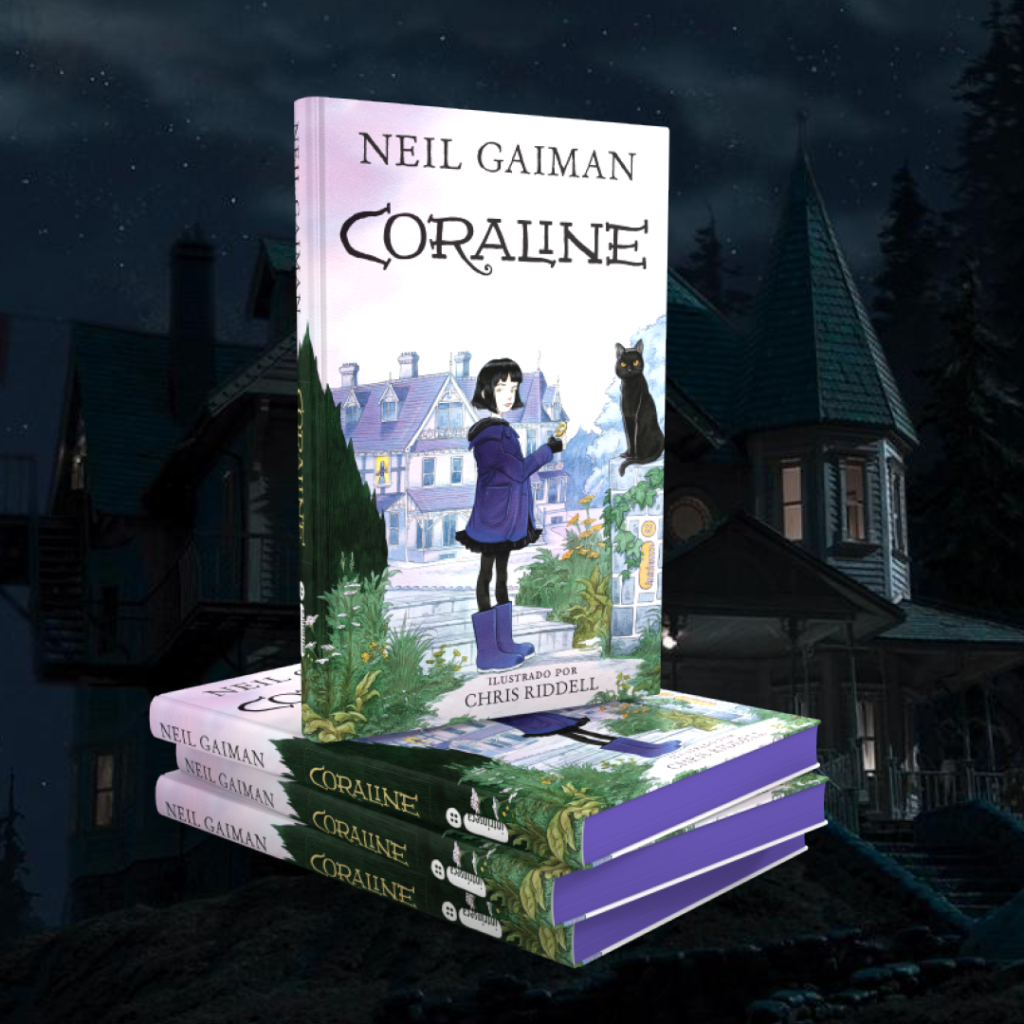 Coraline Neil Gaiman book Cover