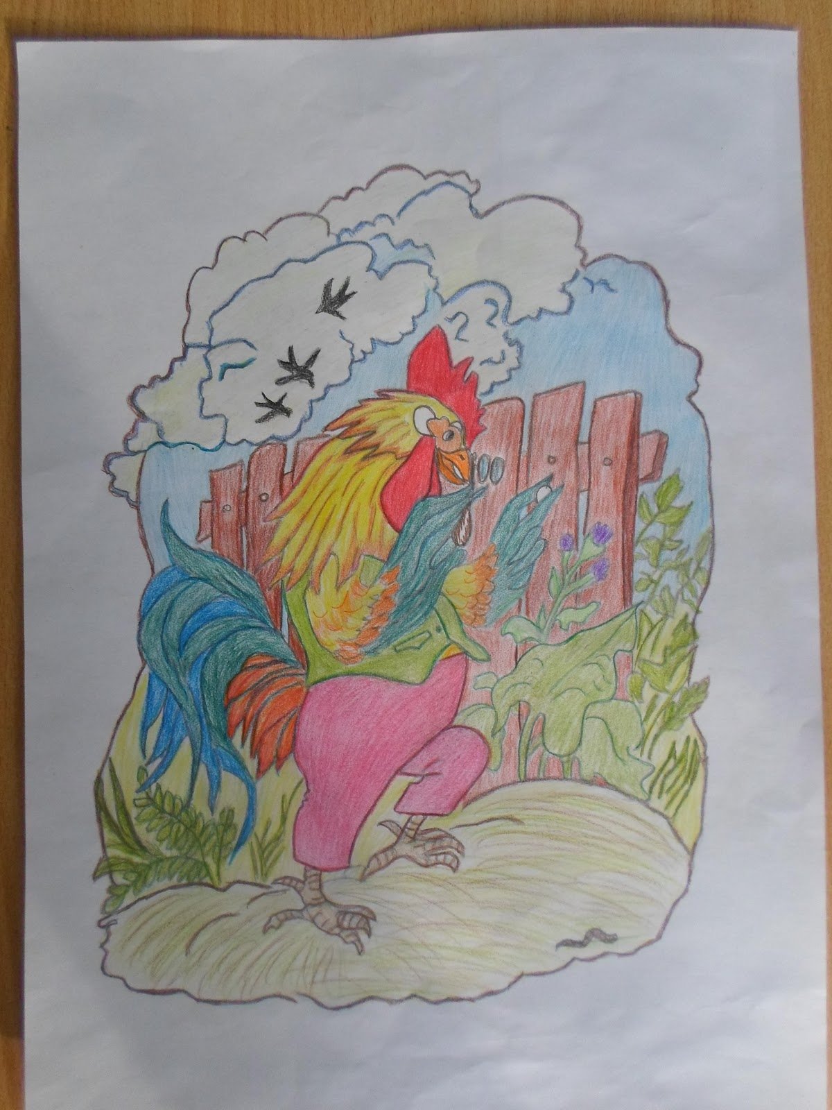 Кукушка хвалит петуха за то