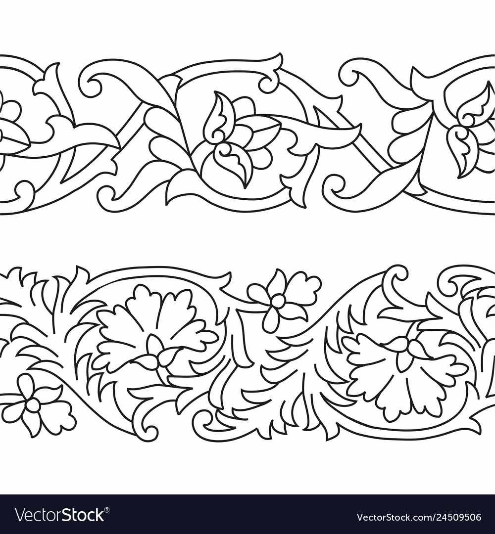 Узоры в русском стиле раскраска