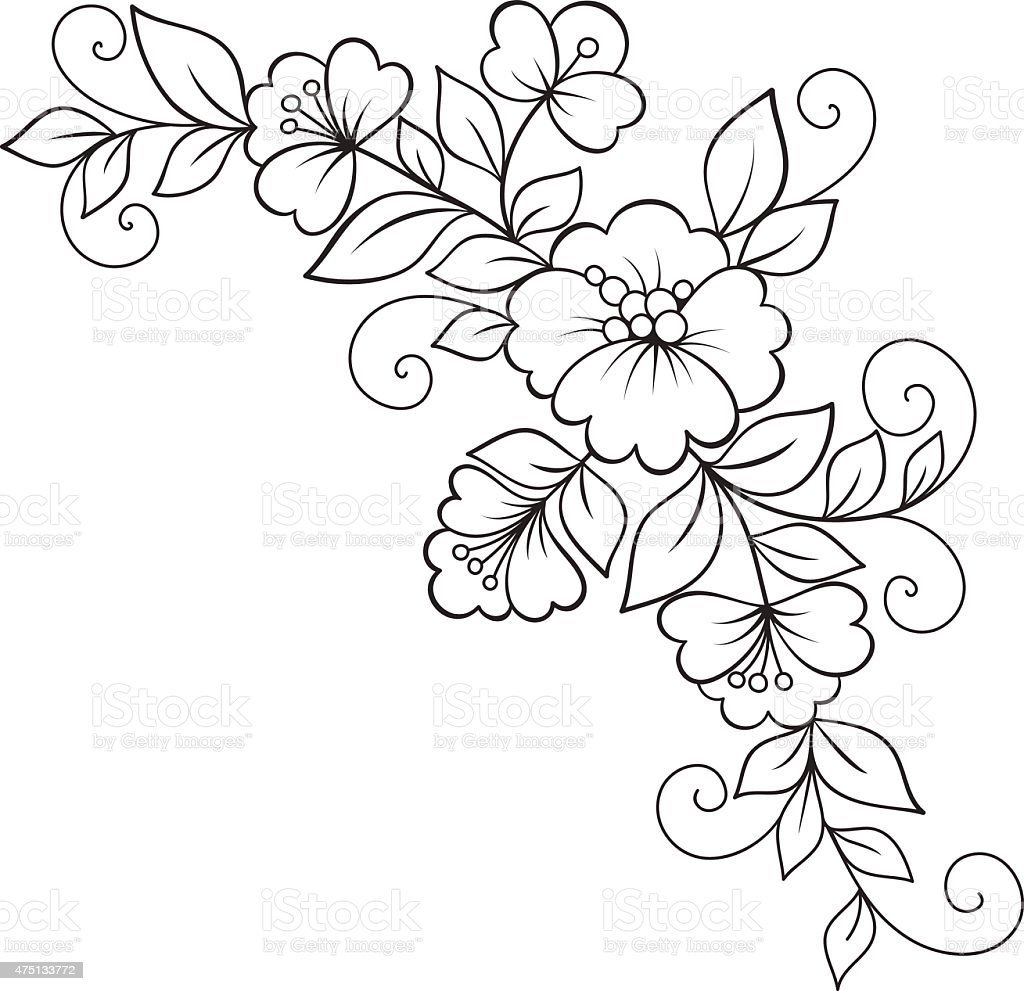 Петриковская роспись раскраска