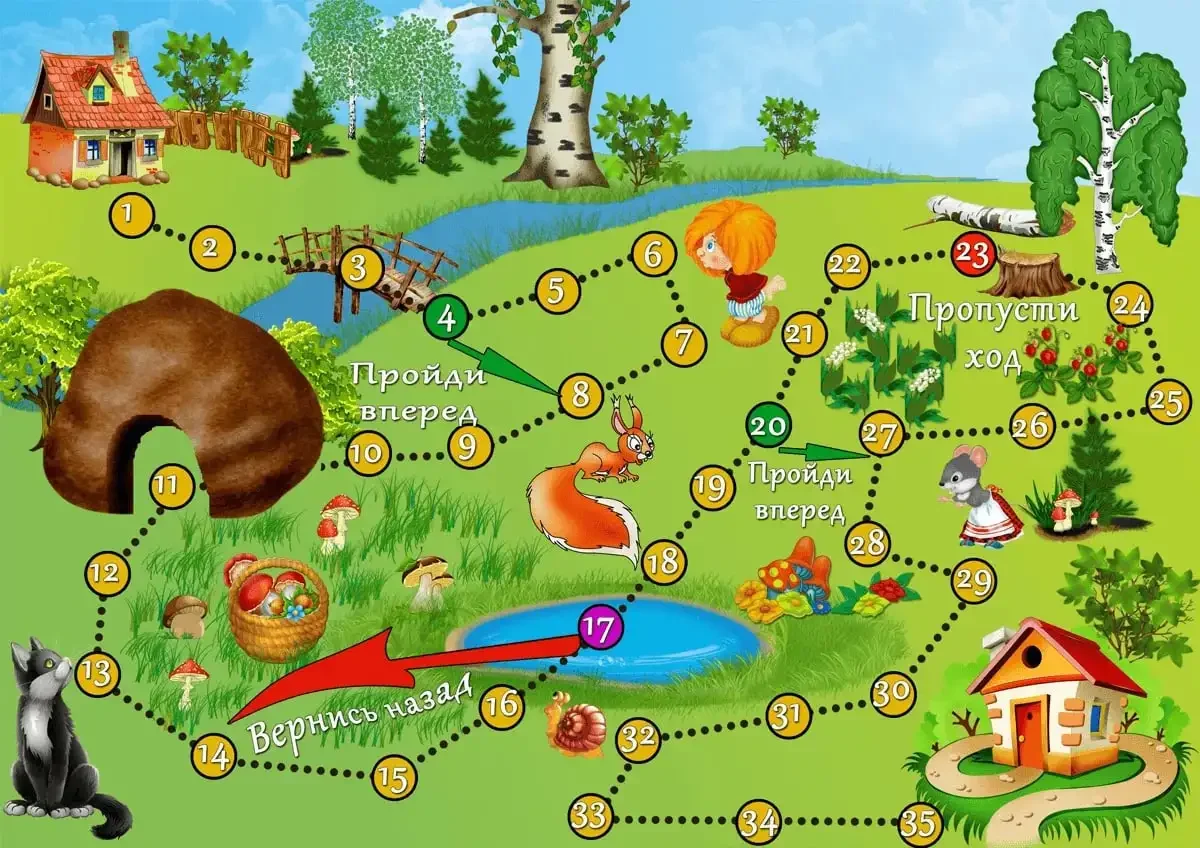 Игра ходилки бродилки для детей