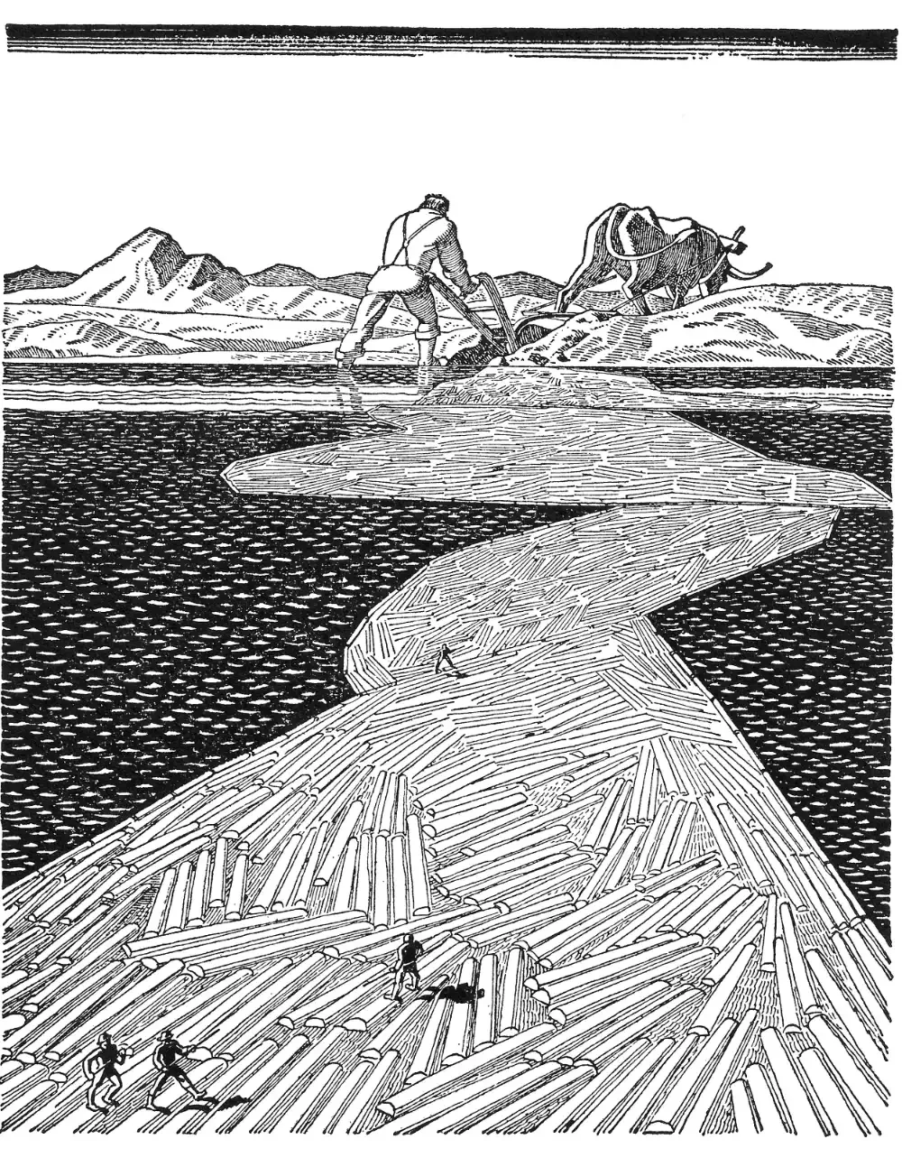 Рокуэлл Кент линогравюра