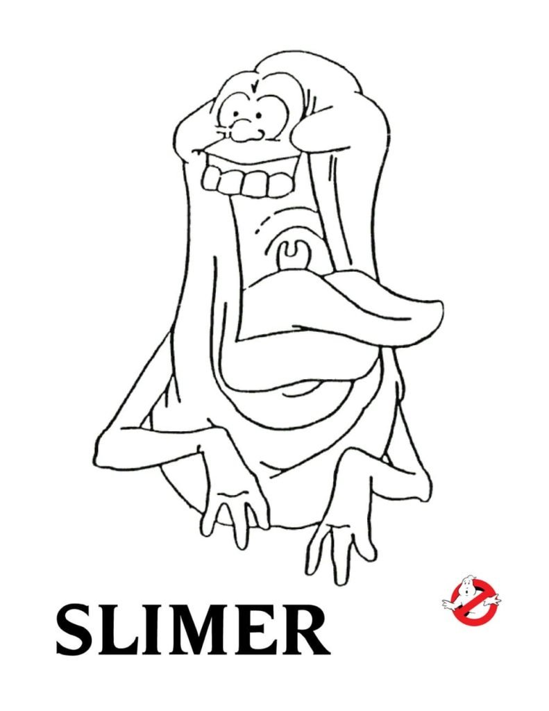 Разукрашки охотники за привидениями с пиццей