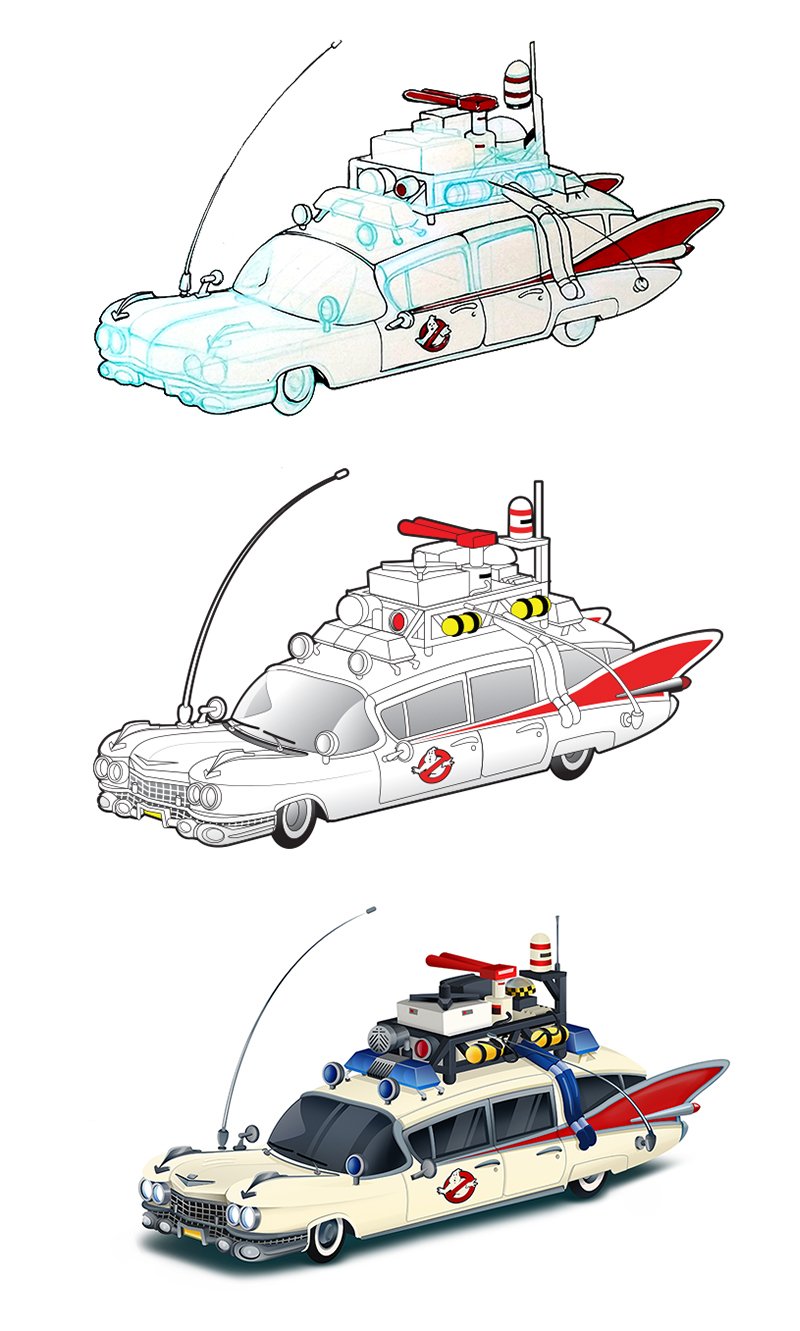 Скетчи в стиле киберпанк