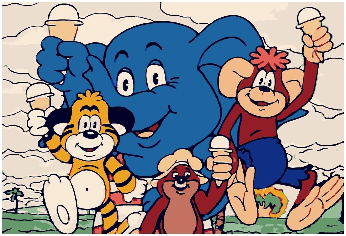 Тигренок из мультика по дороге с облаками раскраска