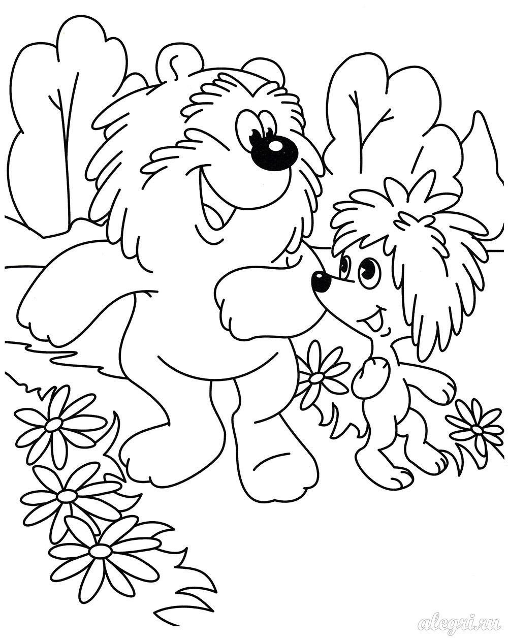 Крошка енот мультфильм раскраска