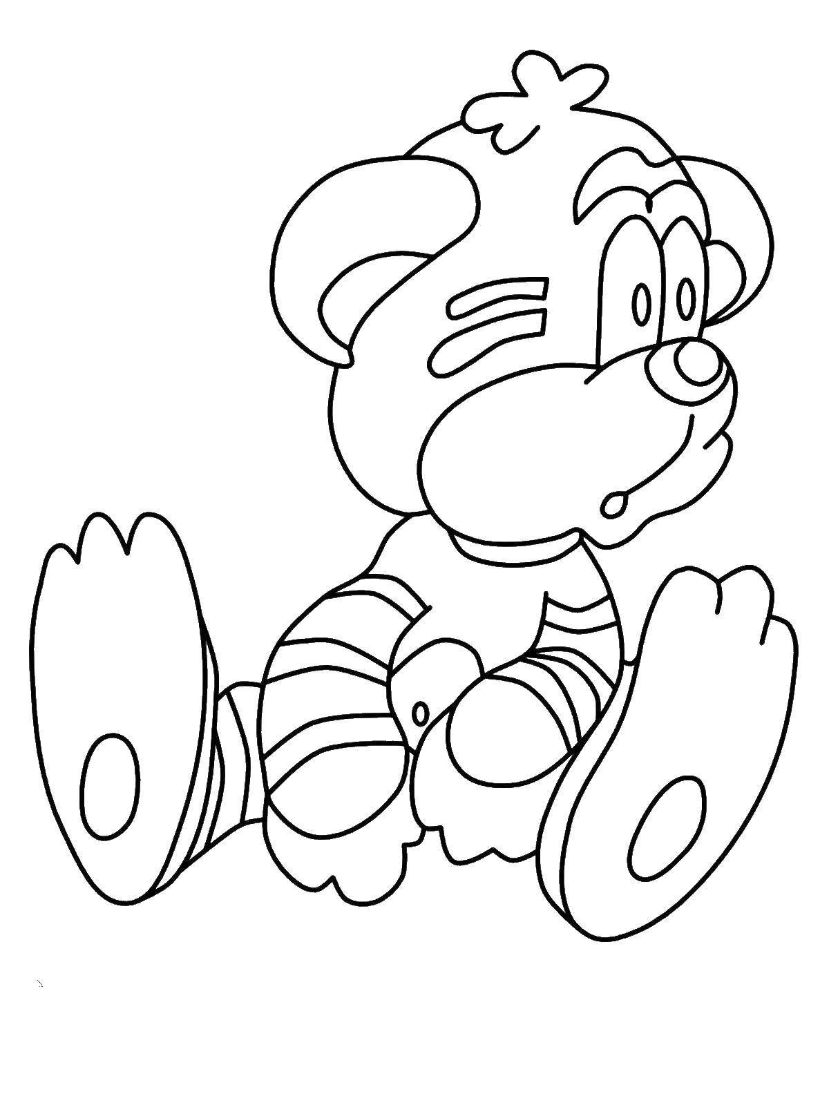 Раскраски Абу обезьянка