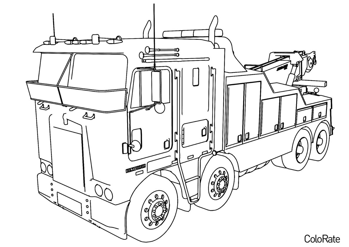 Строительные машины / раскраска