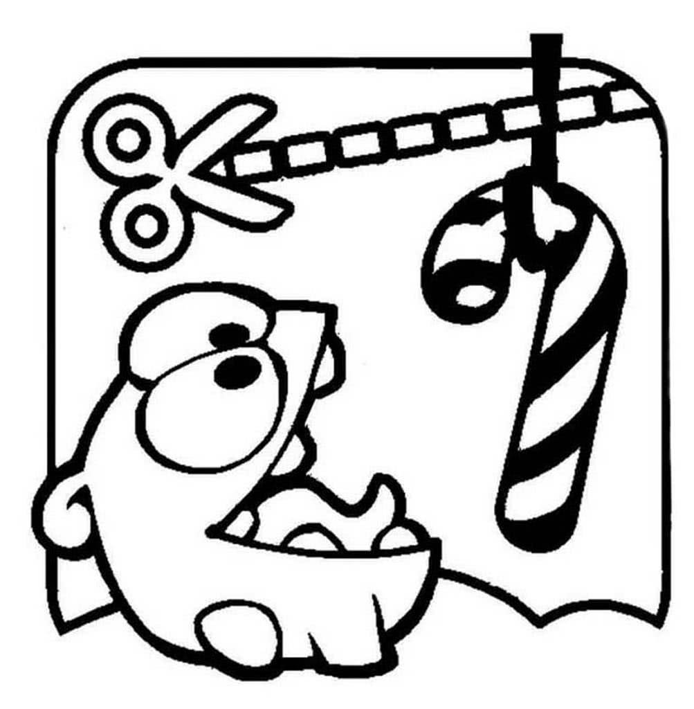 Раскраска ам Ням в джунглях