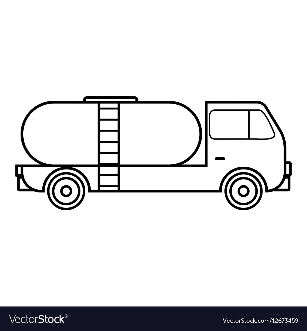 Раскраска грузовик с прицепом