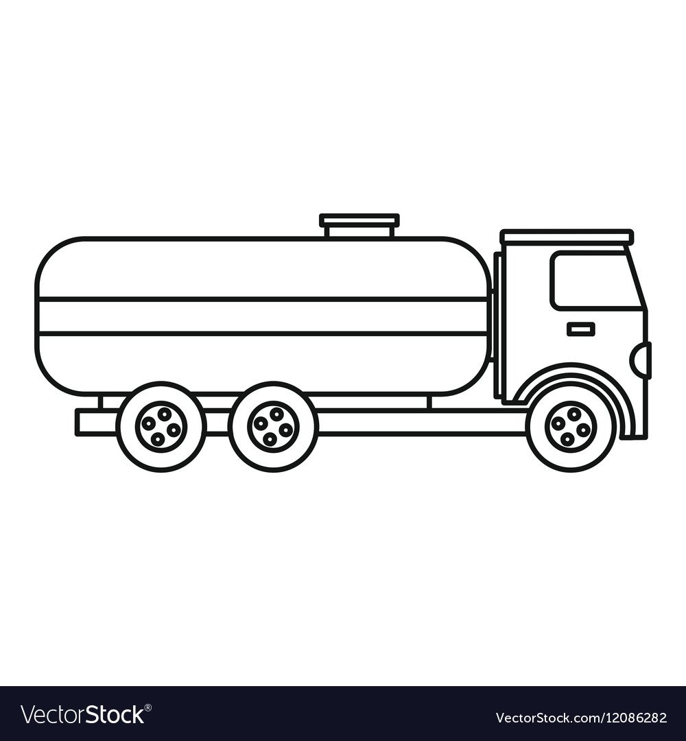 Раскраска бензовоз