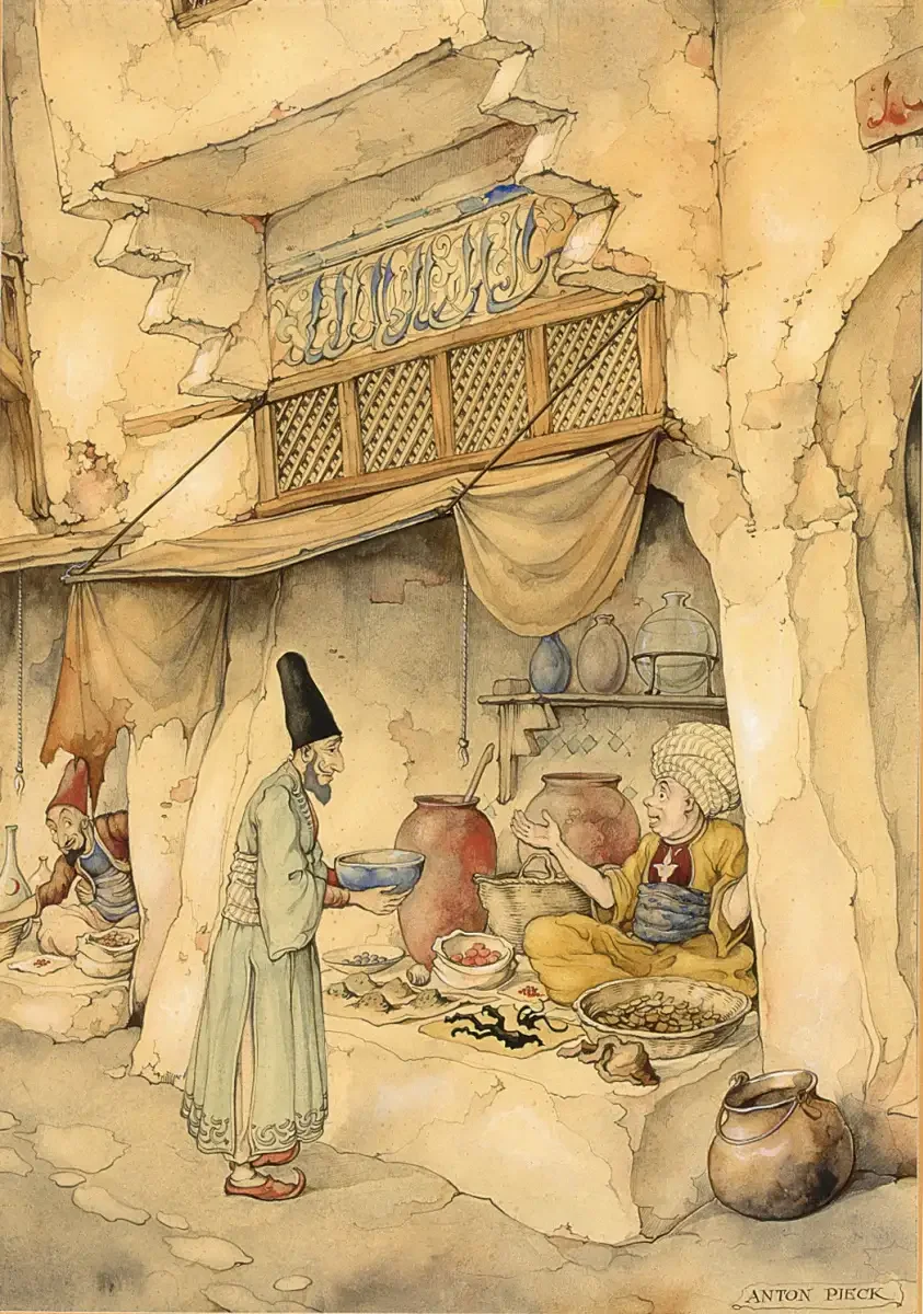 Anton Pieck "тысяча и одна ночь"