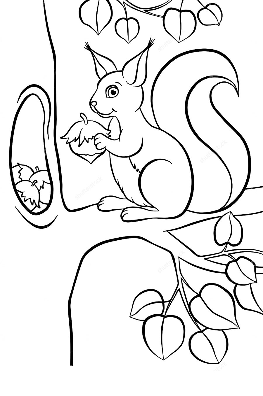 Осень раскраска для детей