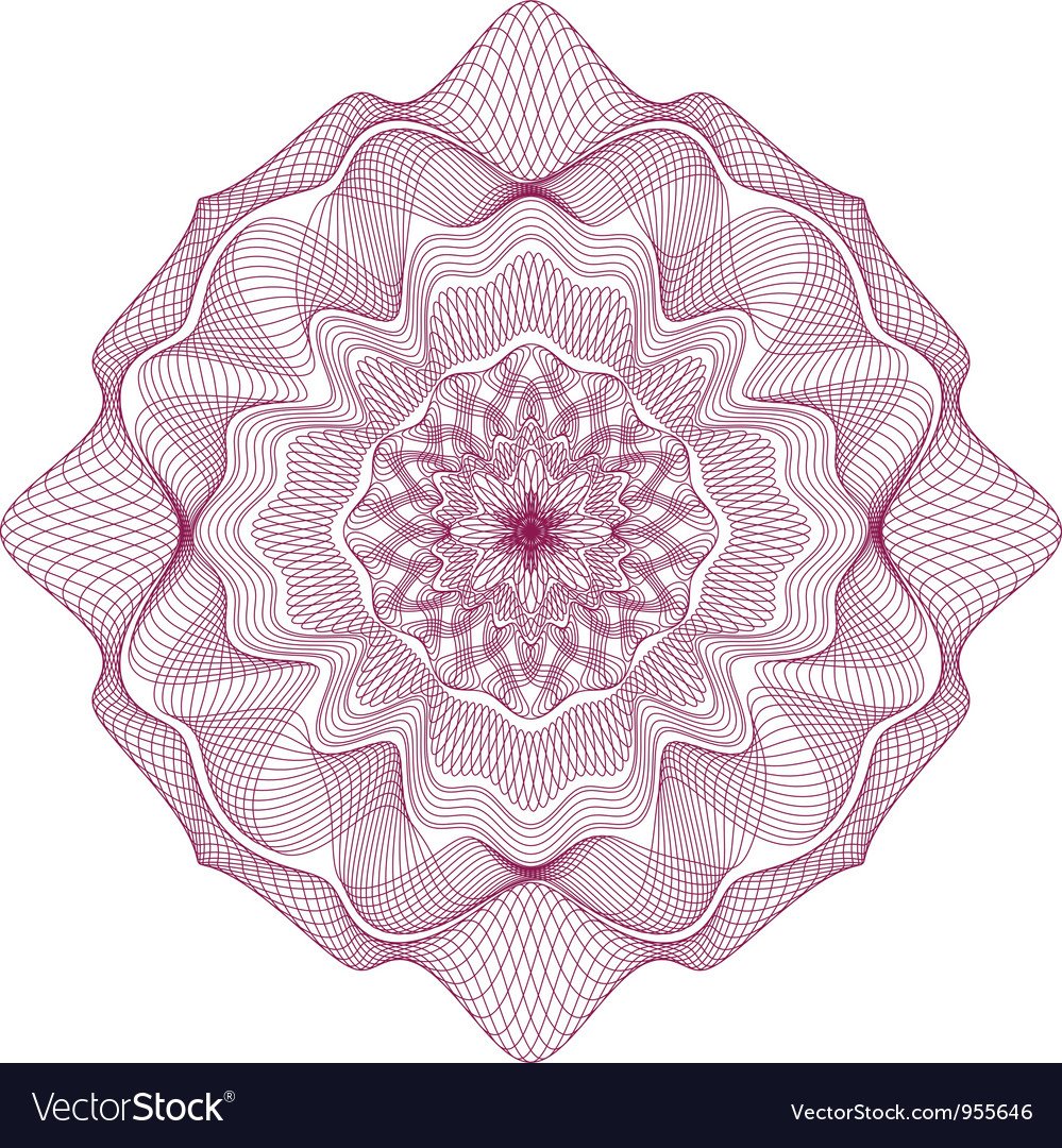 Гильоширная розетка