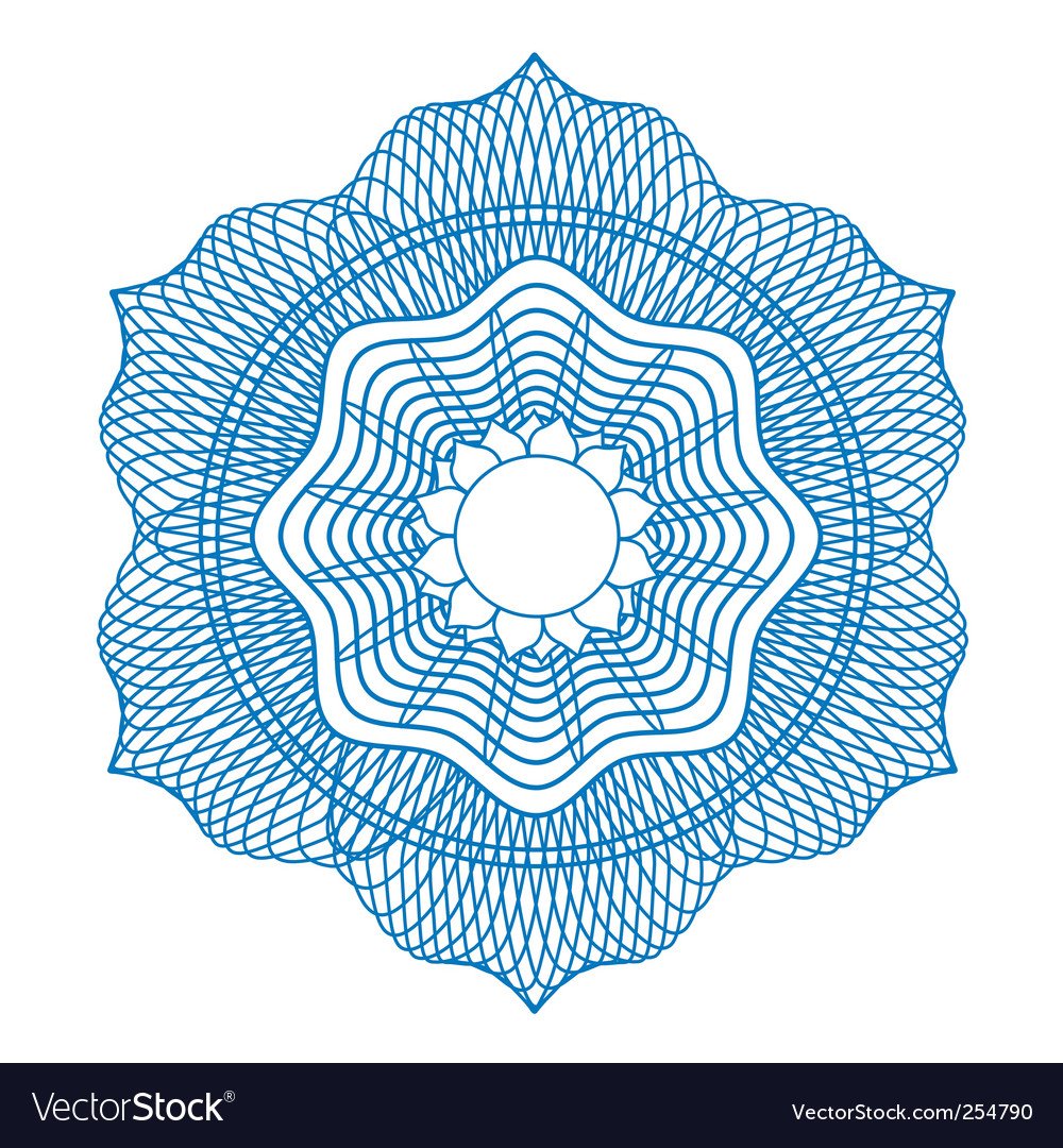 Гильош сетка в векторе