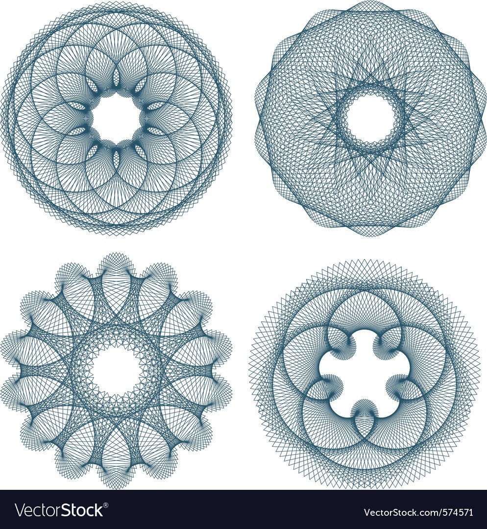 Гильоширные узоры на банкнотах