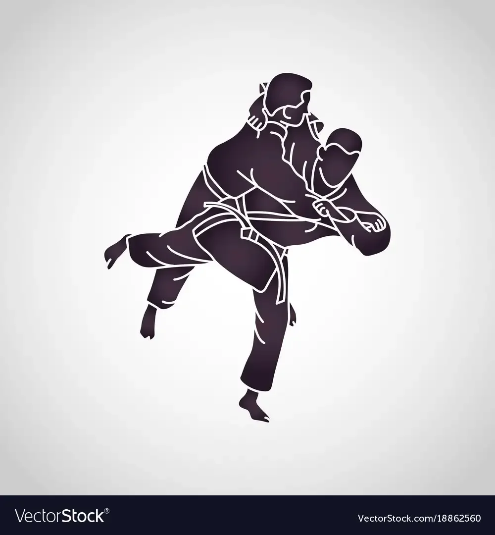 Самбо дзюдо силуэт